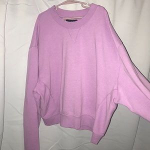 purple la hearts crew neck